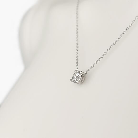 NEW GROWN BRILLIANCE 3/4 CT Round Lab Grown Diamond Solitaire Pendant (GH, SI2+) - Picture 5 of 12